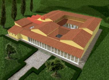 Rendering Villa romana di Cottanello